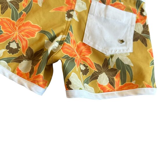Acacia Swimwear Swim Shorts Board Beach Tropical Floral Hawaiian Size Small Boys - Picture 8 of 10
